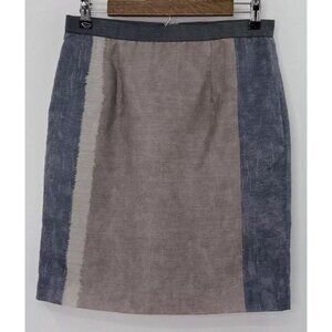 LOFT Women’s Lined Color Block Pencil Skirt Size 6 Office‎ Career Preppy Boho